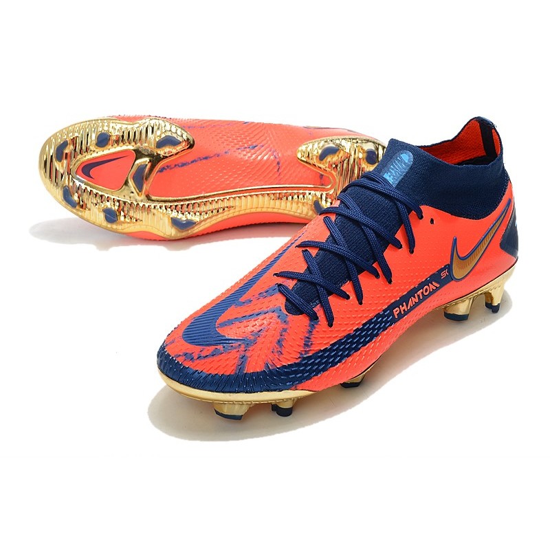 Nike Phantom GT Elite DF FG oranžový Modrý Zlato